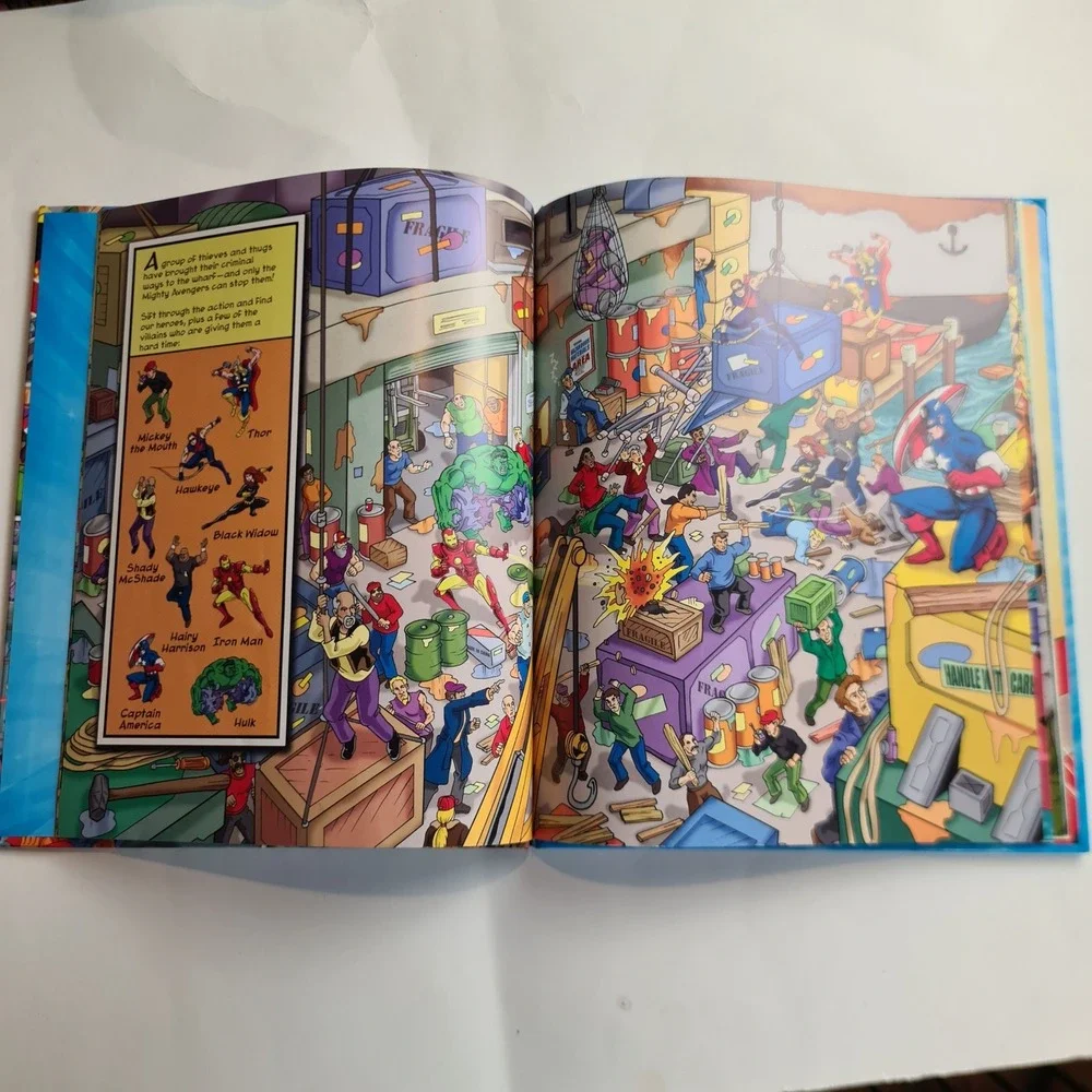 Marvel Avengers Spider-Man Guardians of the Galaxy Look and Find Hardcover Book